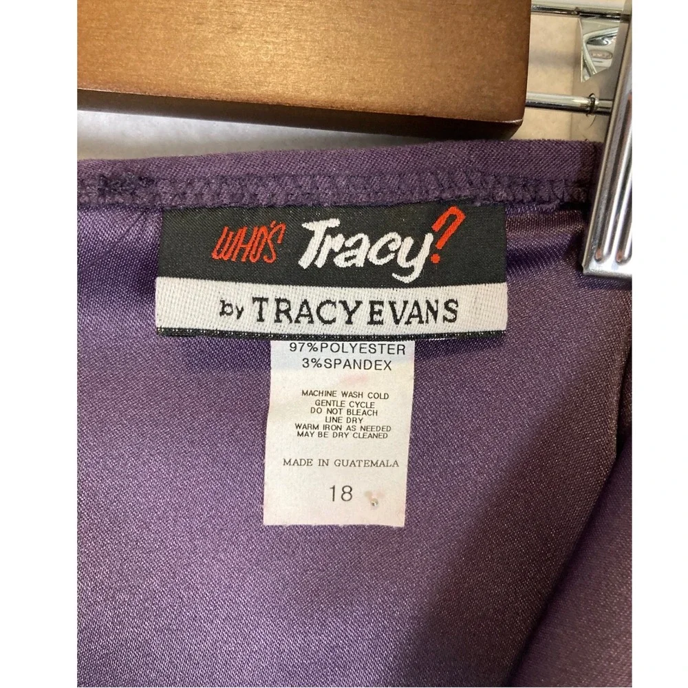Whimsigoth Whos‎ Tracy by Tracy Evans Women 18 Purple Faux Suede Mini Skirt Plum